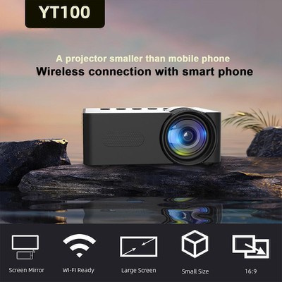 Drahtloser Mini-Projektor Mobiles Video-WLAN-Smart-Portable-Heimkino SCHÖN  B2E1