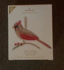 HALLMARK 2010 BEAUTY OF BIRDS LADY CARDINAL S...