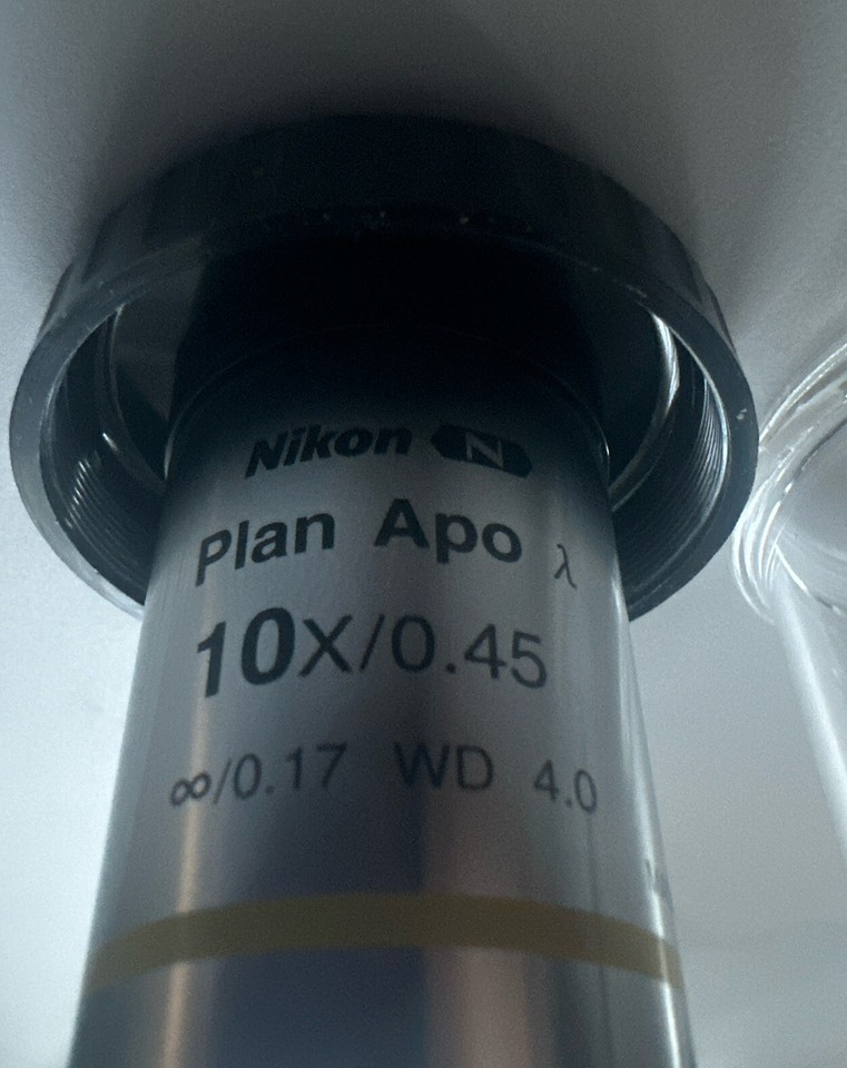 Nikon Microscope Objective Plan Apo 10x Lambda CFI Eclipse DIC N1 ∞/0. ...