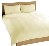 Charlotte Thomas Percale Plain Dye Quilt Cover Set Ivory Double Size - Uk Seller Charlotte Thomas Percale Plain Dye Quilt Cover Set Ivory Double Size - Uk Seller