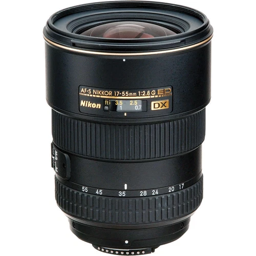 Nikon DX Zoom-Nikkor 17-55 mm f/2.8 SWM AF-S DX IF-ED G Objektiv - Schwarz... - Bild 1 von 1