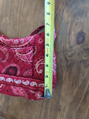 Vera Bradley Mesa Red Purse Quilted Paisley Bandana Small Handbag Retired - Picture 8 of 8