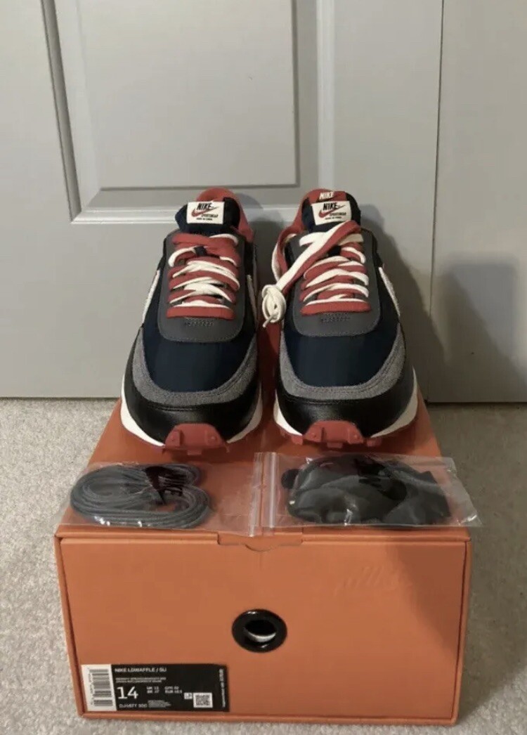 SACAI X NIKE Taglia 14 Nike LDWaffle x Sacai x Undercover Midnight Spruce University rosso