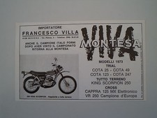 advertising Pubblicità 1973 MOTO MONTESA KING SCORPION 250