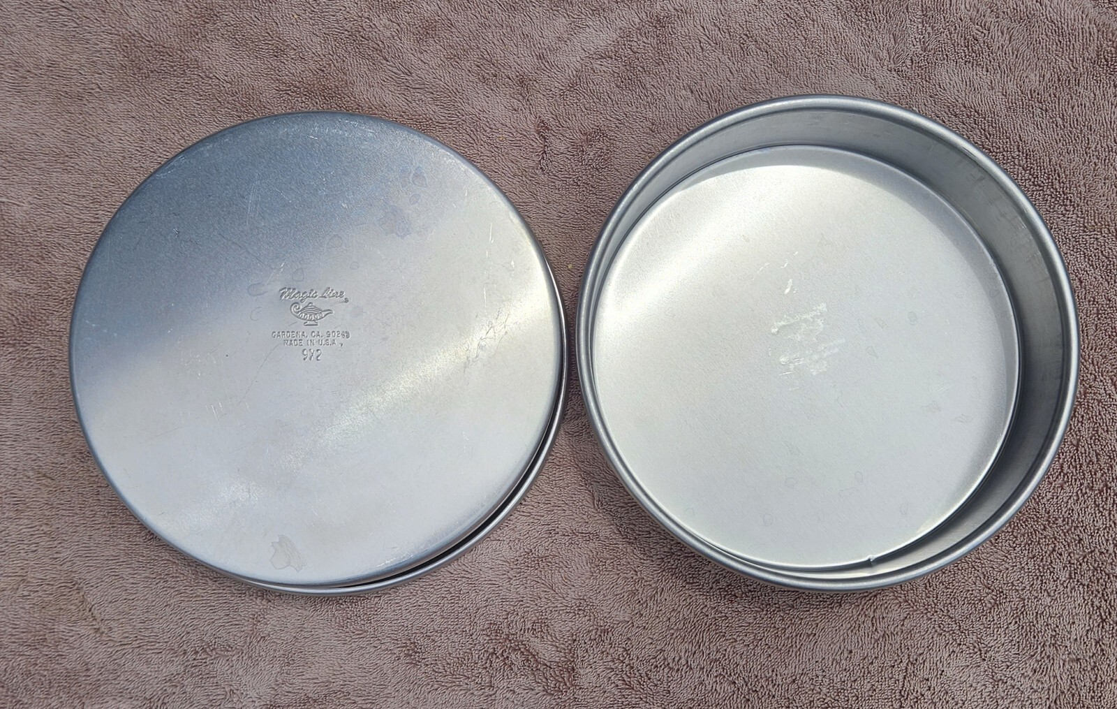 Magic Line Cake Pan Round 9X 2 Professional Heavy Gauge Aluminum 2 pans eBay