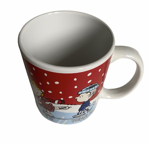 Galerie Peanuts Mug Cup Ice Skating Winter Christmas Charlie Brown Snoopy Linus - Bild 2 von 9