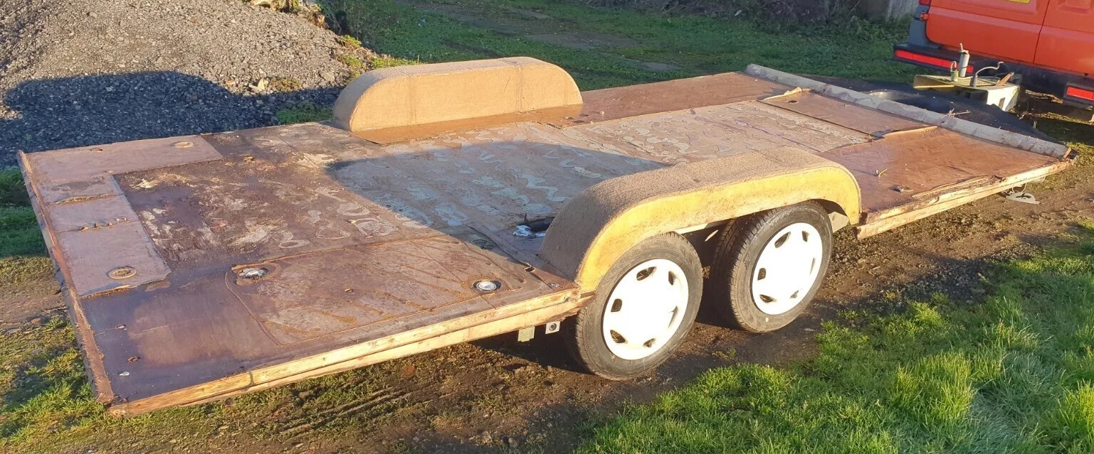 Twin Axle Car Bike Quad Trailer Caravan Alko Chassis 18ft Bed Tiny House Box eBay