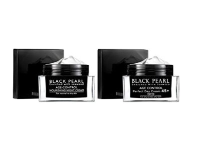Dead Sea Set Black Pearl Perfect Day Cream 45 Plus And Night Cream - 50 ml