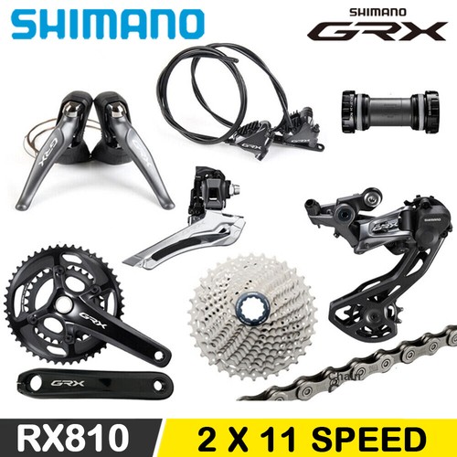 SHIMANO GRX RX810 2x11 Speed Groupset 170mm 172.5mm 175mm Crankset Cassette NEW