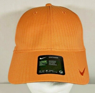 New Nike Women's Heritage 86 Core Adjustable Golf Hat-Orange Trance  BV1082-871 UK