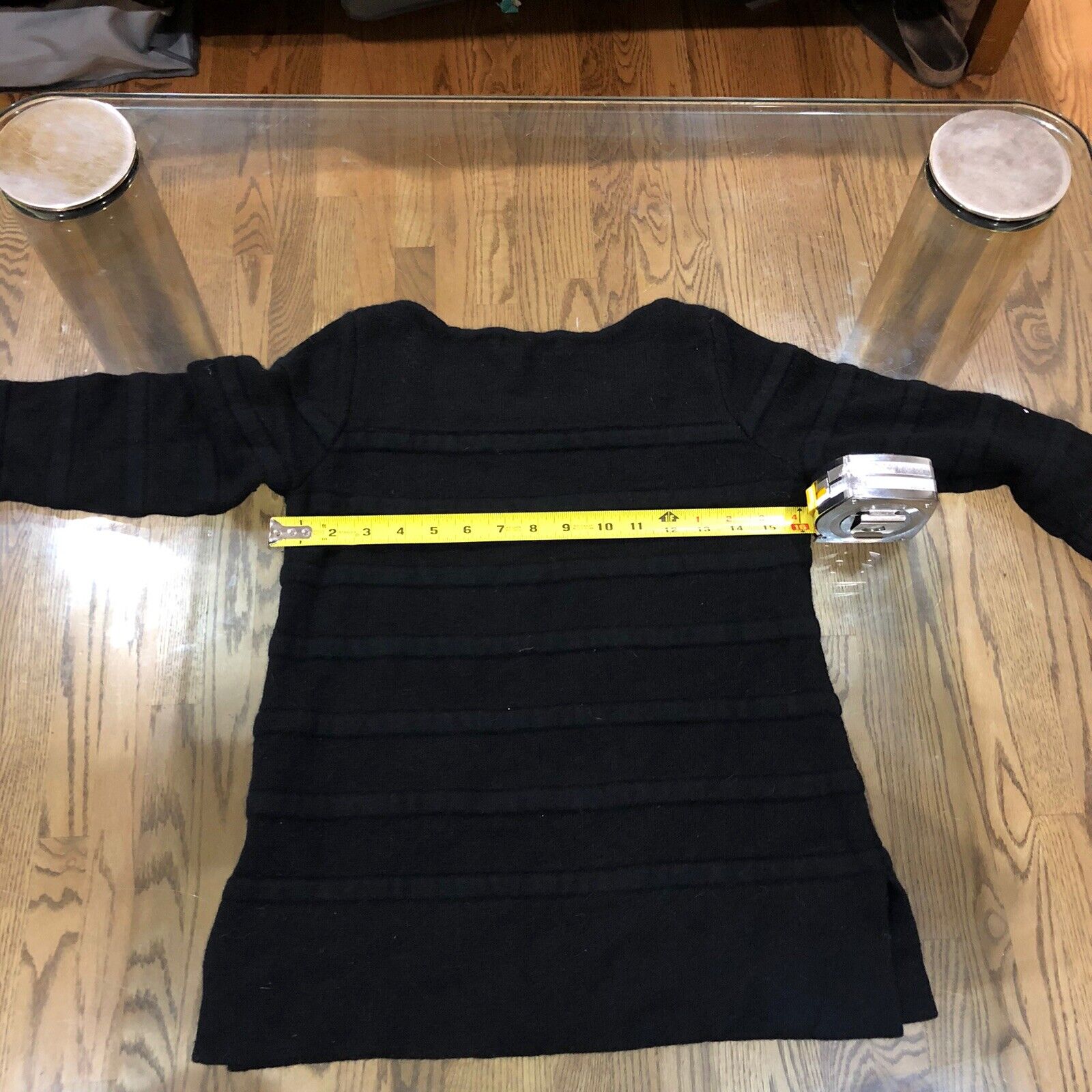Lacoste Women's short sleeve sweater black size 3… - image 3