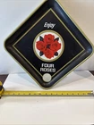 Four Roses Bourbon Tin Metal Sign Small Batch Bar Tray Vintage 60s. GOOD SHAPE