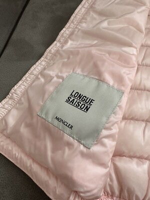Brand New Moncler Girls Kids Down Vest Pink Amaury Vest Size 3A | eBay 