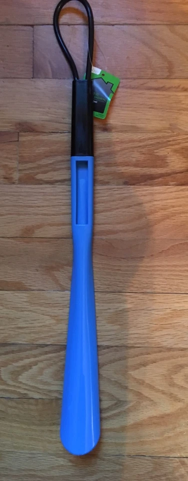 Zapato de plástico extra grande de 18,5" - Mango de cuerno de zapato largo nuevo VERDE Foto 3 de 4