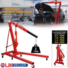 2 Ton Hydraulic Engine Crane Stand Hoist Lift Lifter Jack Lifting Garage Folding