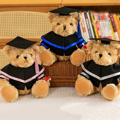 Süßer Abschluss Bär Puppe Arzt Mütze Stofftiere Studenten Geschenk
