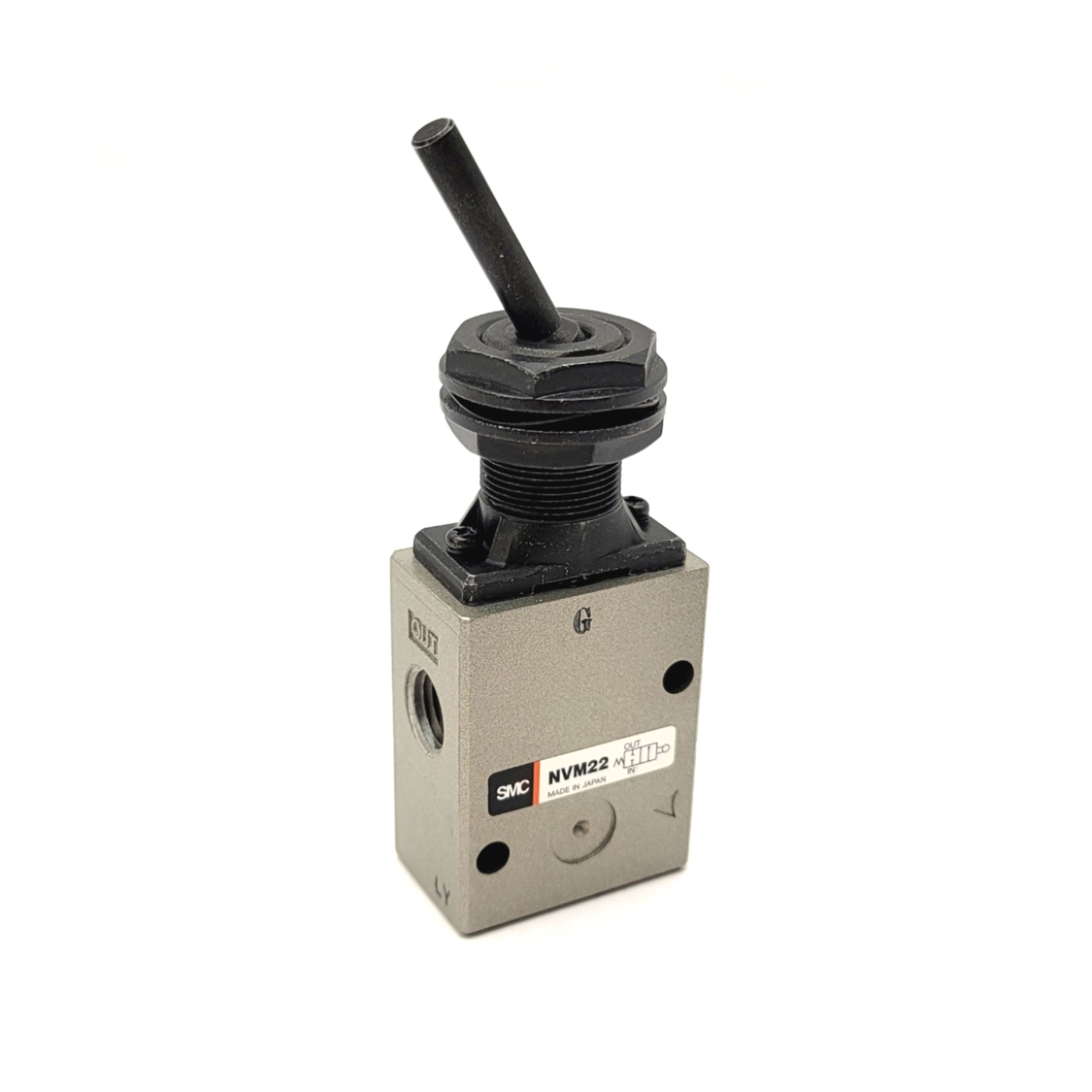SMC NVM220-N02-08S Mechanical Pneumatic Toggle Switch Valve 1/4"NPT 2-Way 2-Port
