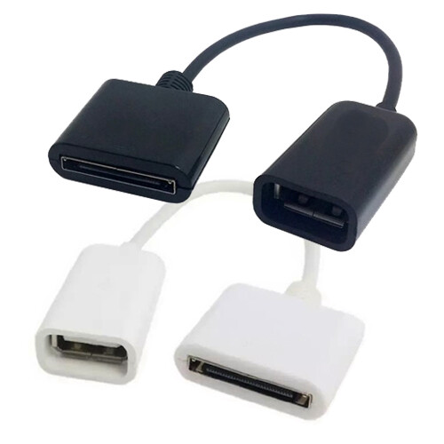 Docking 30pin to USB Female Data Charge Cable Adapter For iPhone 3gs iPad  iPod