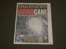 2017 SEPTEMBER 7 NEW YORK DAILY NEWS - HURRICANE IRMA - CRAIG CARTON BUSTED