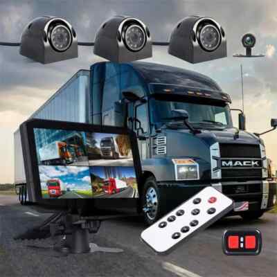 Car Cam System with Dash Cams and Moni'tor for For Truck Bus