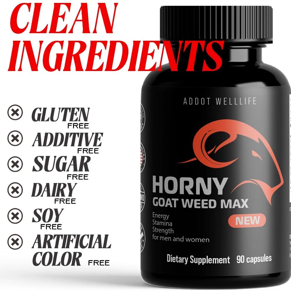Horny Goat Weed para Hombre con Horny Goat Weed, Energía, Resistencia 90 cápsulas Foto 4 de 4