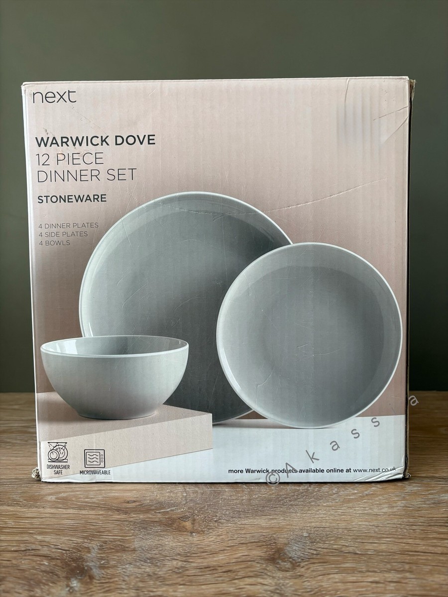 Next 12 Piece Dove Warwick Dinner Set UK