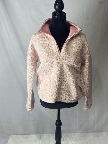 DSG Sherpa Pullover Sweater Pink Small 