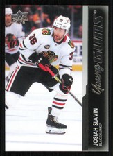 2021-22 Upper Deck #718 Josiah Slavin Young Guns RC