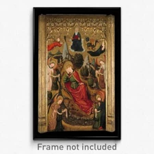 Master of Aiguatèbia - Saint John the Evangelist's Dream at Patmos Print 11x17