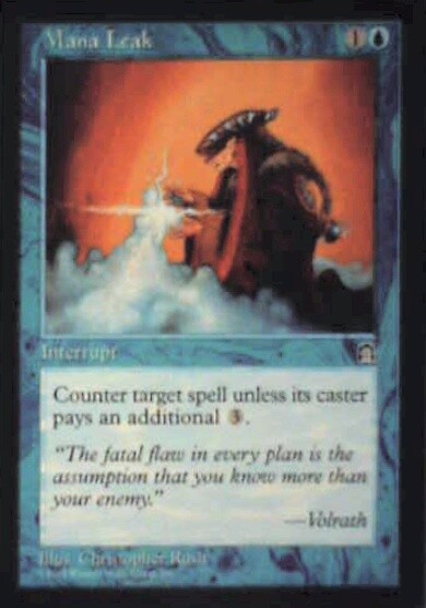 Mana Leak - Stronghold: #36, Magic: The Gathering Nm R194