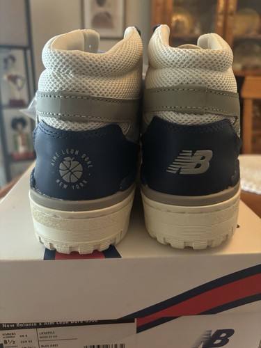 Size 8.5 - New Balance Aimé Leon Dore x 650R Navy Grey - Picture 5 of 5
