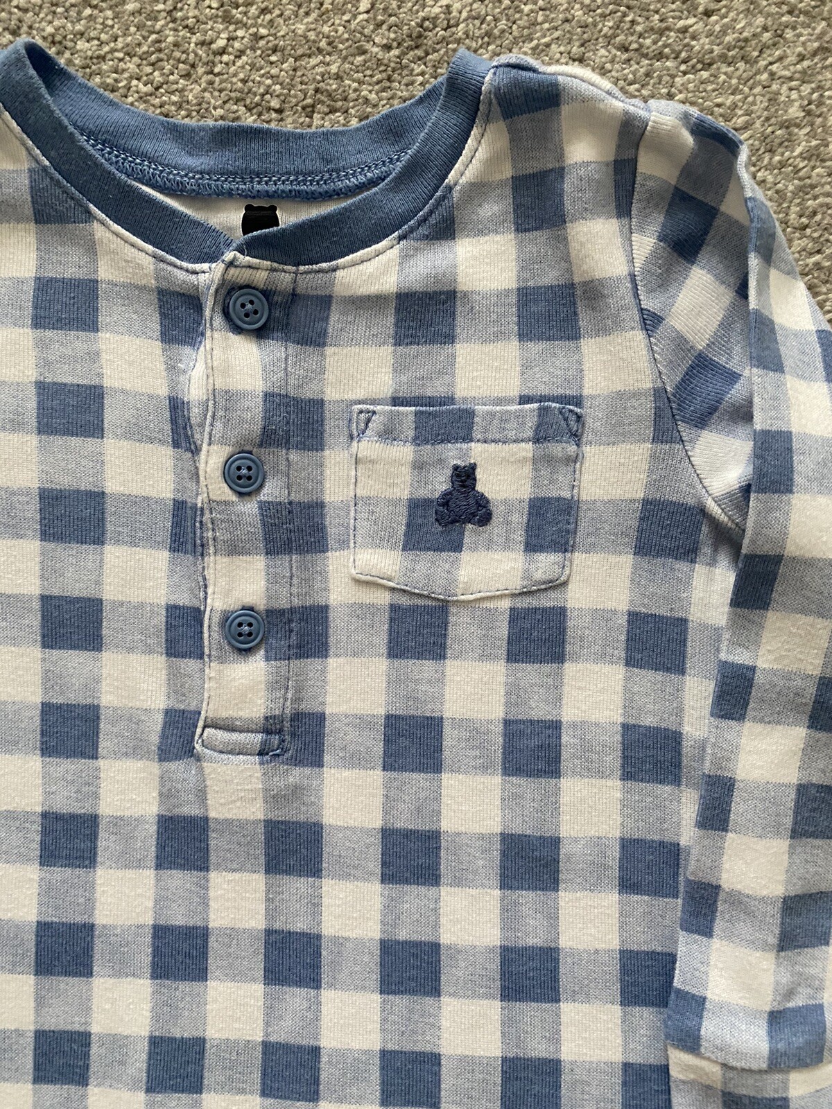Baby Gap Footless One-Piece Blue marl, Size 18-24 months - RRP £20 image 2