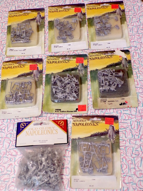 Large Lot of NAPOLEONICS MINIFIGS & OLD GLORY Miniature Metal Figures  *Unused*