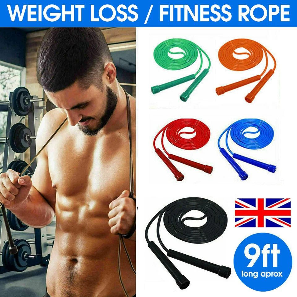 2 x Skipping Rope Wooden Handle Jumping Speed Gym Activity Kids Adults Fitness - Image 3 of 4