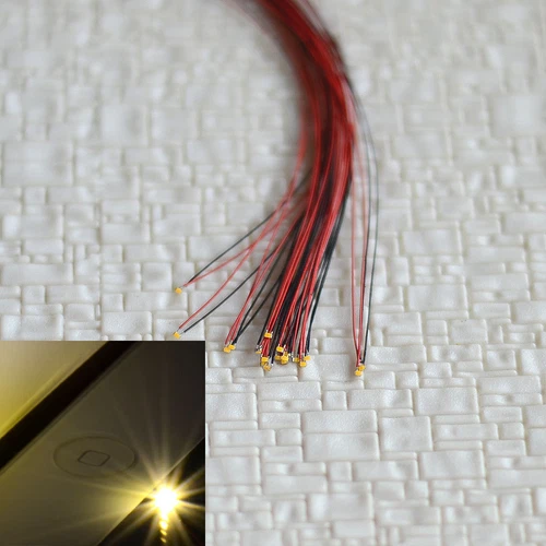 Kit de iluminación LED SMD blanco cálido precableado ##0402 50 un. Micro LED pre-soldados - Imagen 7 de 19