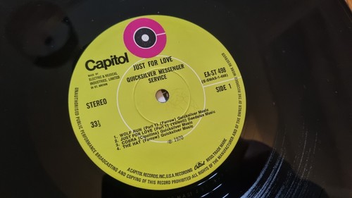 Quicksilver Messenger Service – Just For Love Capitol Records EA-ST 498 1970 - Picture 5 of 6