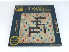 Scrabble Deluxe 1982 Turntable Selchow & Righter Rotating Board - No Score pad