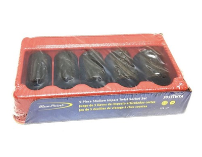 #ad #ad Blue Point 305TTWYA 3 4quot; 1” Shallow Twist Impact Socket Set Sealed New Snap On $184.95