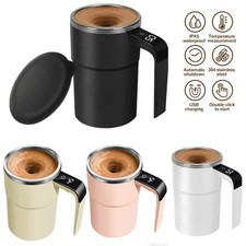 380ml Selbstrührende Tasse Lazy MugSelbstrührender Becher Automatisch Rührend DE