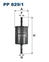 Kraftstofffilter Filtron PP 829 1 FÜR Alfa Romeo Treibstofffilter