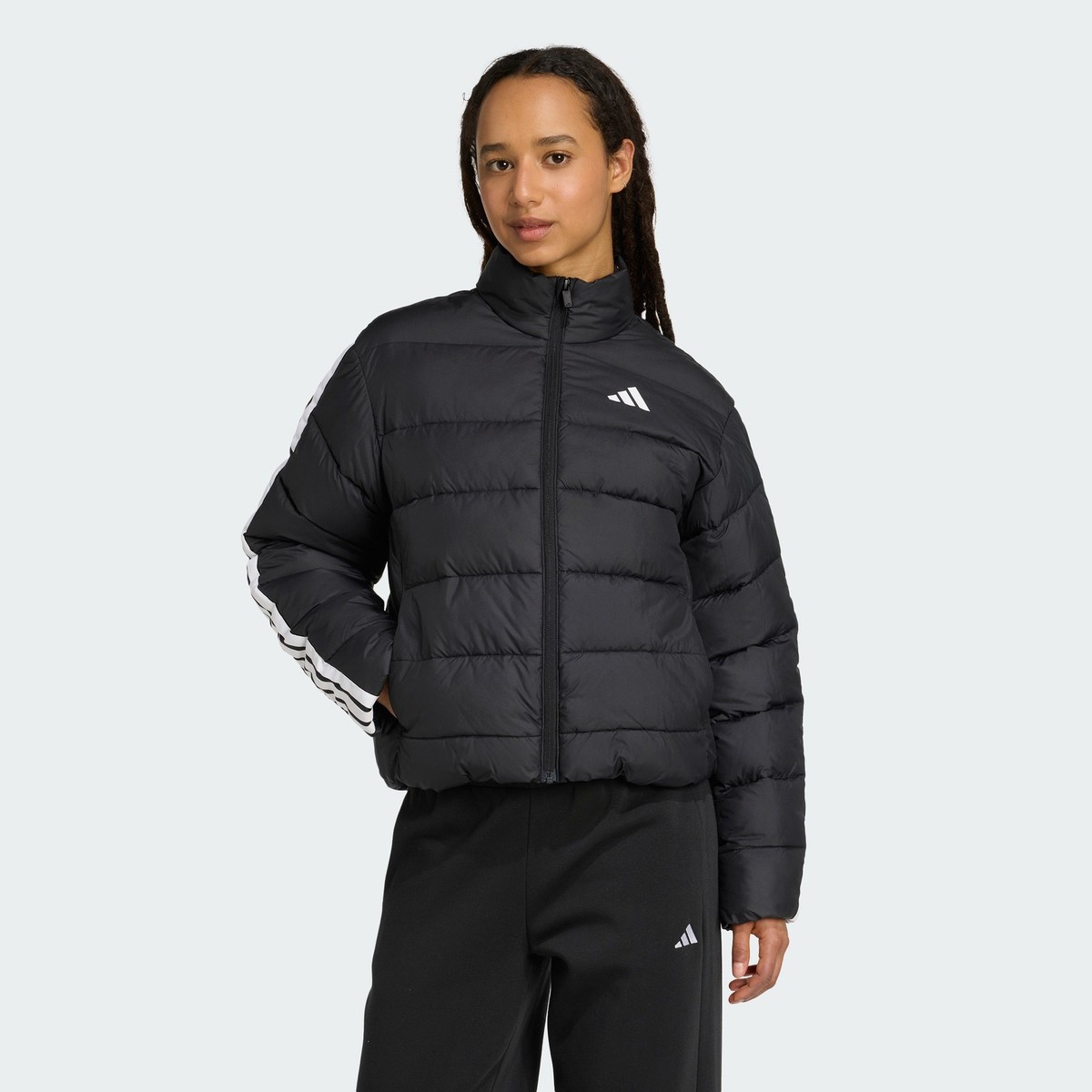 adidas women Essentials CLIMAWARM 3-Stripes Synthetic Down Jackets