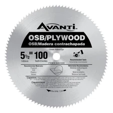 5-1/2 In. X 100-Tooth Osb/Plywood Circular Saw Blade