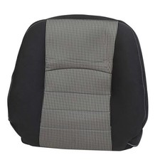 Cloth Gray/Black Driver Side Top Lean Back Replacement Seat Cover Compatible