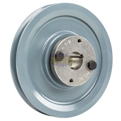 #ad Cast Iron 5quot; Single Groove Pulley Belt B Section 5L with 7 8quot; Sheave Bushing $42.95