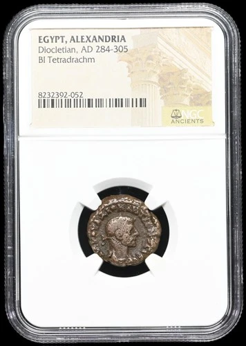EGYPT, Alexandria. Diocletian. AD 284-305. Potin Tetradrachm, NGC Certified