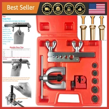Brake Line Flaring Tool Kit Double Single Flare 3/16"-1/2" Copper Aluminum