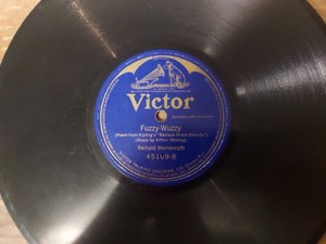 WW1 VICTOR Blue lb. 78/REINALD WERRENRATH..Baritone w. Orch./Kipling Songs..