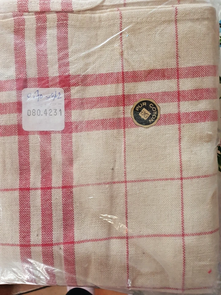 LOT DE 6 ANC TORCHONS Coton neufs La Redoute 70x60cm - Photo 2/2