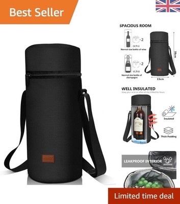 Auslaufsichere isolierte Weinkühltasche - Tragbarer gepolsterter Wasserflaschenträger mit...