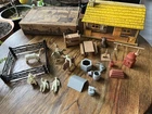 Marx Tin Ranch House W/ Accessories, Original Box And Instructions